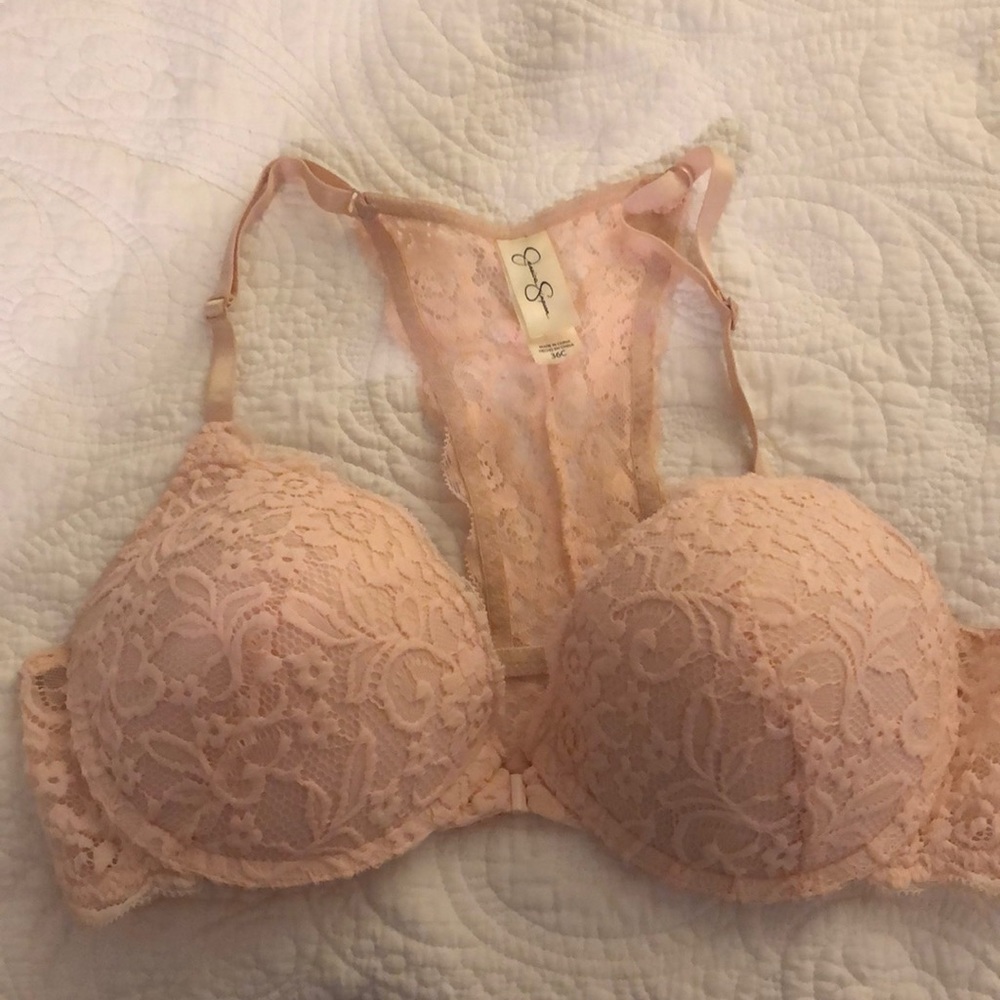 Clasp in front lace bra